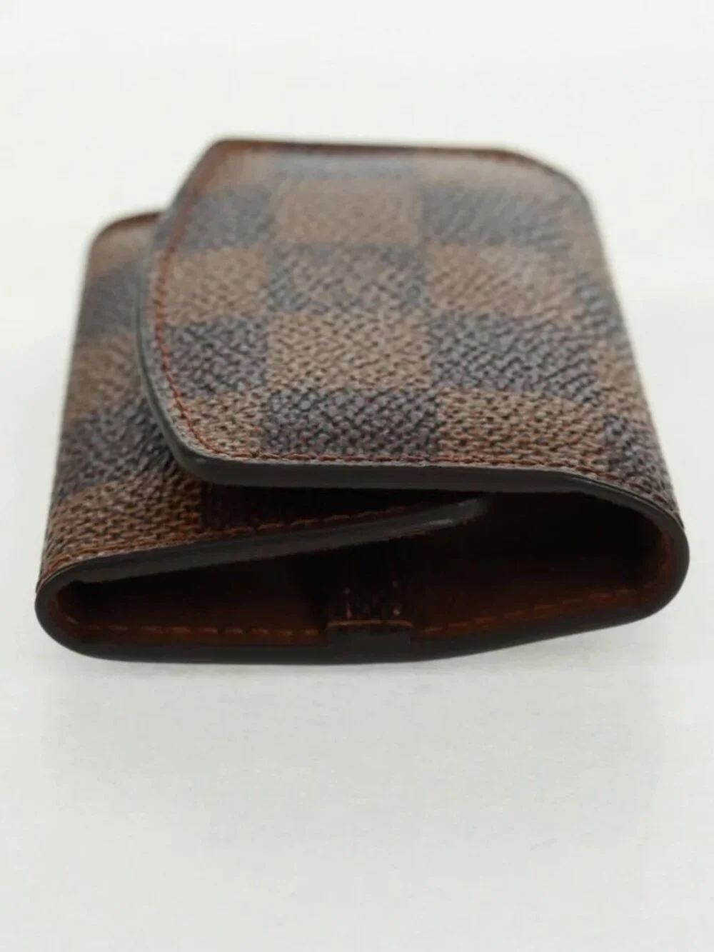 LOUIS VUITTON Damier Ebene Buton De Manchette Fleur Case